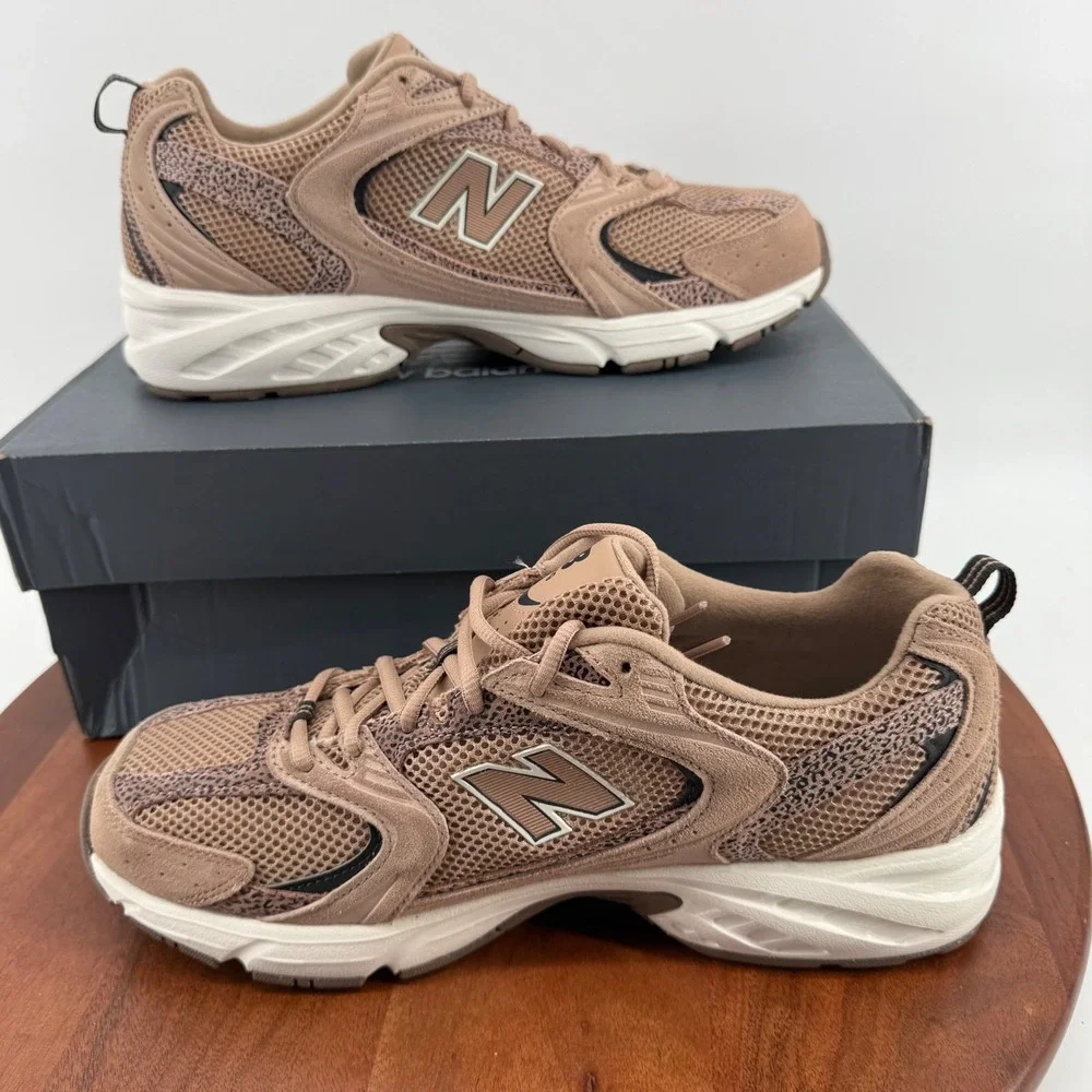 New Balance 530 Running Shoes Unisex Brown Black Leopard U530CRA Size M10/W11.5